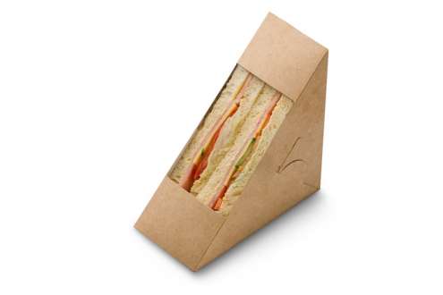 Сэндвич с ветчиной и сыром на белом хлебе двойной